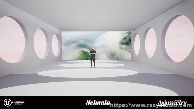 Large screen Studio with Unreal Engine and Aximmetry